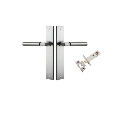 Iver Door Lever Berlin Rectangular Satin Nickel Passage Kit