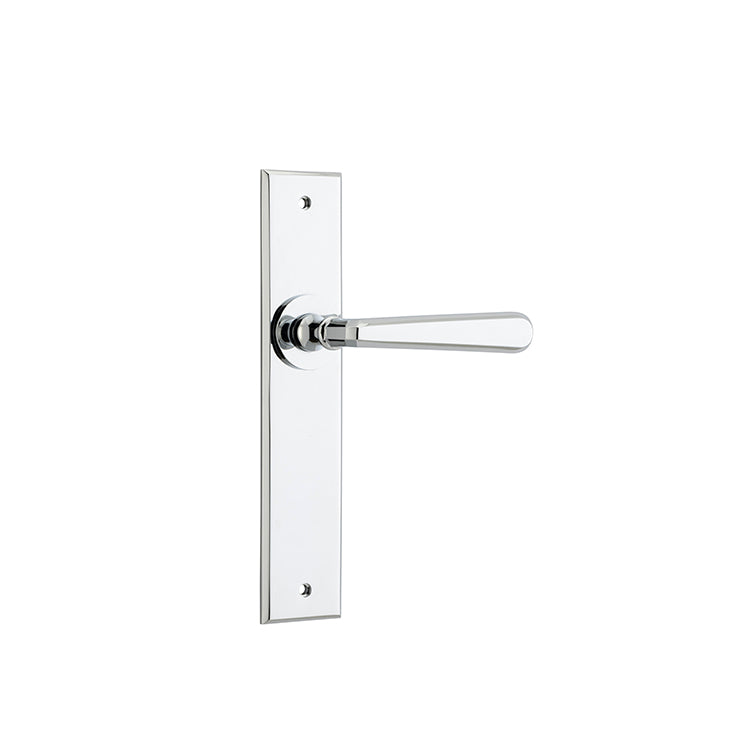 Iver Door Lever Copenhagen Chamfered Latch Pair Polished Chrome L120xP59mm BPH240xW50mm