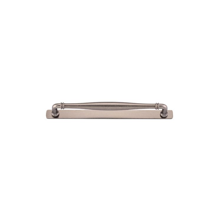 Iver Cabinet Pull Sarlat Distressed Nickel With Backplate L301xW24xP51mm CTC256mm