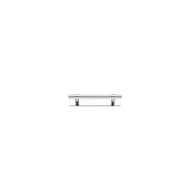 Iver Cabinet Pull Helsinki Polished Chrome With Backplate L141xW24xP39mm CTC96mm