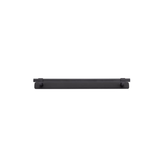 Iver Cabinet Pull Helsinki Matt Black With Backplate L301xW24xP39mm CTC256mm