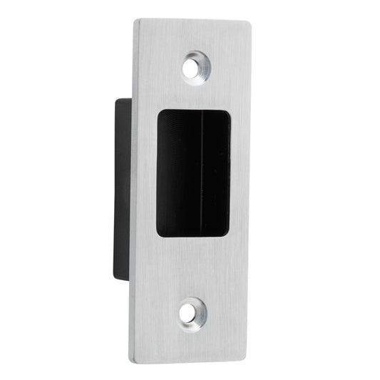 Iver Sliding Door Edge Pull Rectangular Brushed Chrome H76xW28mm