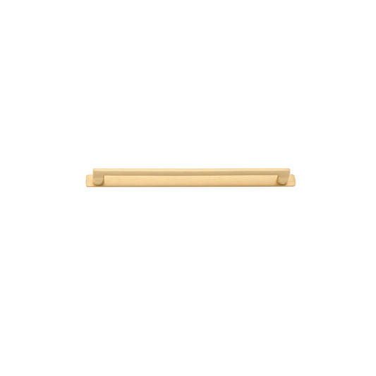 Iver Cabinet Pull Baltimore Brushed Brass With Backplate L365xW24xP39mm CTC320mm