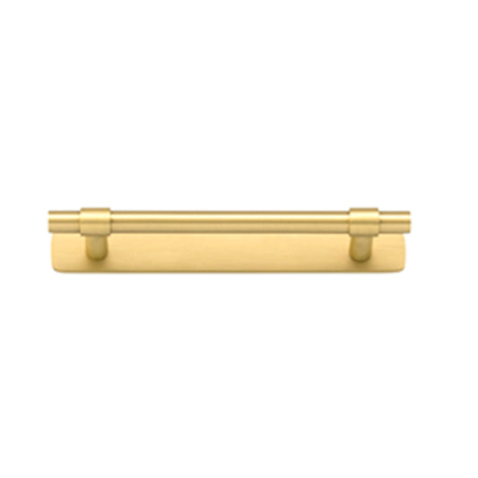 Iver Cabinet Pull Helsinki Brushed Gold PVD With Backplate L173xW24xP39mm CTC128mm