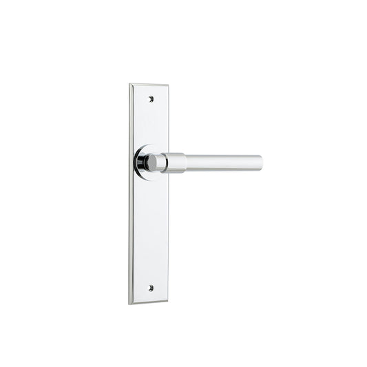 Iver Door Lever Helsinki Chamfered Latch Pair Polished Chrome L137xP60mm BPH240xW50mm