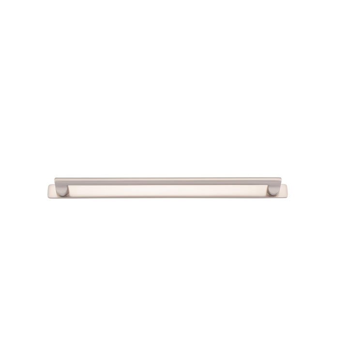 Iver Cabinet Pull Baltimore Satin Nickel With Backplate L365xW24xP39mm CTC320mm