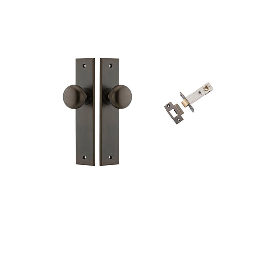 Iver Door Knob Cambridge Chamfered Signature Brass Passage Kit