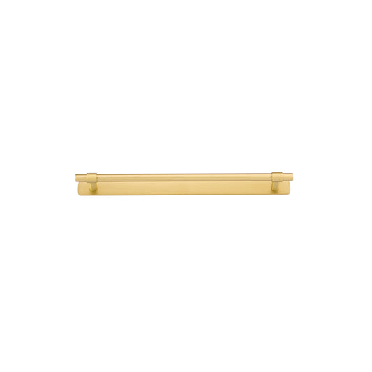 Iver Cabinet Pull Helsinki Brushed Gold PVD With Backplate L301xW24xP39mm CTC256mm