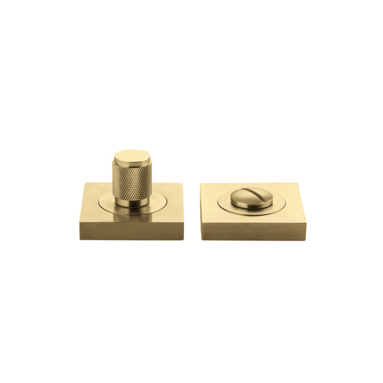 Iver Privacy Turn Brunswick Rose Square Concealed Fix Brushed Gold PVD H52xW52xP35mm