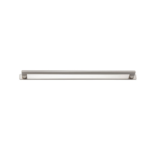 Iver Cabinet Pull Baltimore Satin Nickel With Backplate L495xW26xP47mm CTC450mm