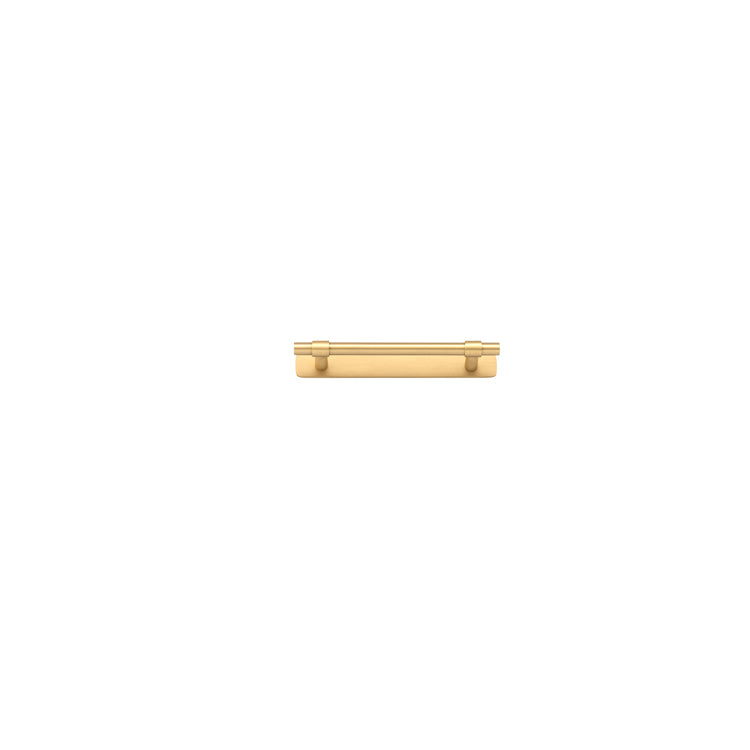 Iver Cabinet Pull Helsinki Brushed Brass With Backplate L173xW24xP39mm CTC128mm