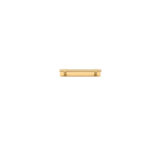 Iver Cabinet Pull Helsinki Brushed Brass With Backplate L173xW24xP39mm CTC128mm