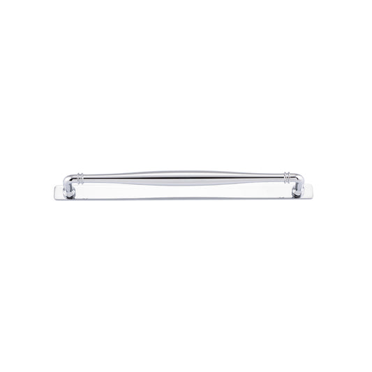 Iver Cabinet Pull Sarlat Polished Chrome With Backplate L365xW24xP52mm CTC320mm