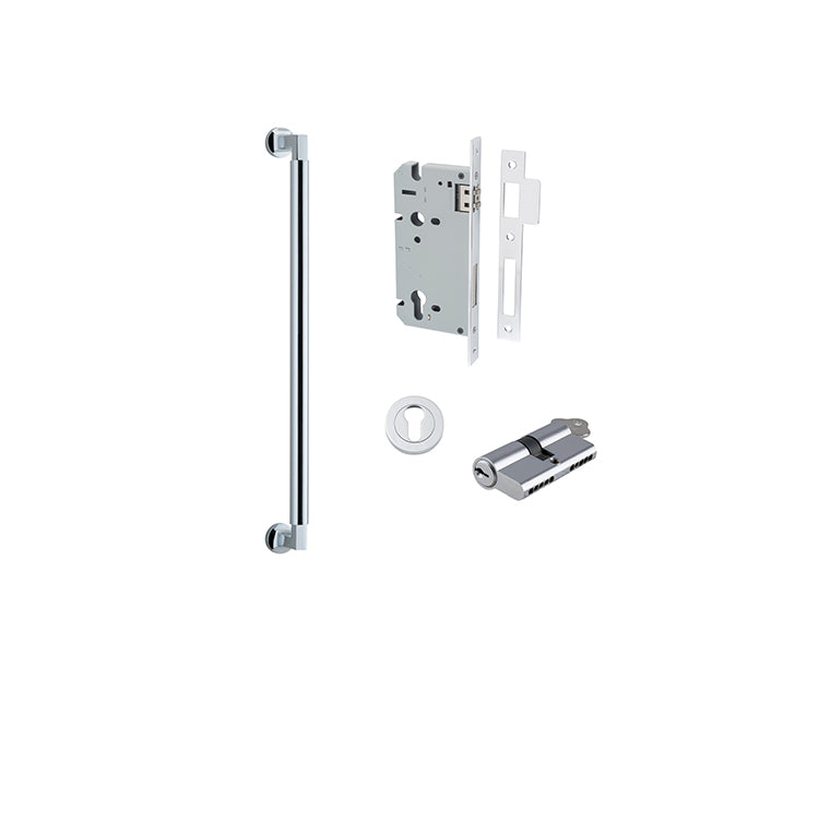 Iver Pull Handle Berlin Polished Chrome CTC450mm Key / Key Entrance Kit