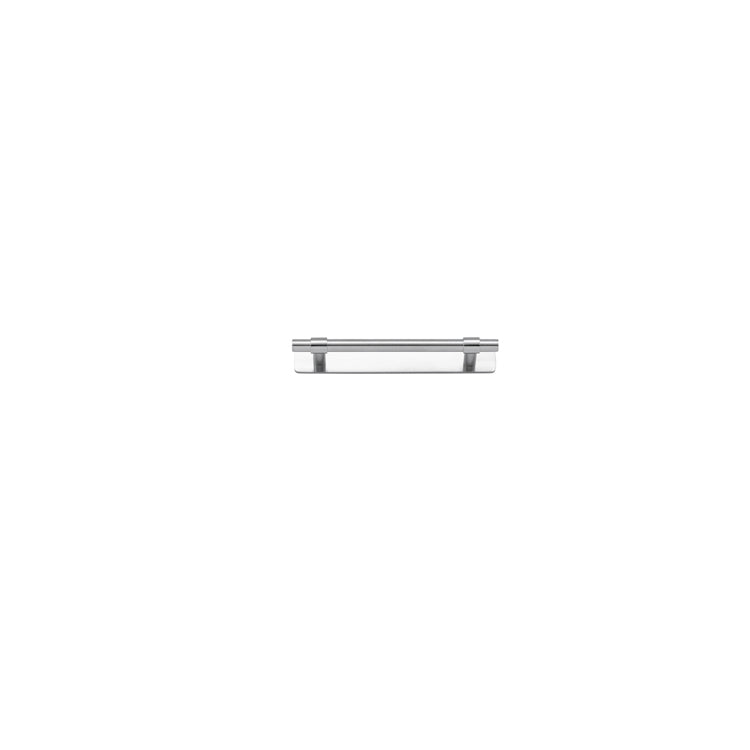 Iver Cabinet Pull Helsinki Brushed Chrome With Backplate L173xW24xP39mm CTC128mm