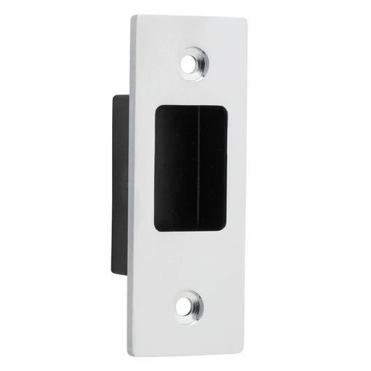 Iver Sliding Door Edge Pull Rectangular Polished Chrome H76xW28mm