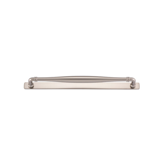 Iver Cabinet Pull Sarlat Satin Nickel With Backplate L365xW24xP52mm CTC320mm