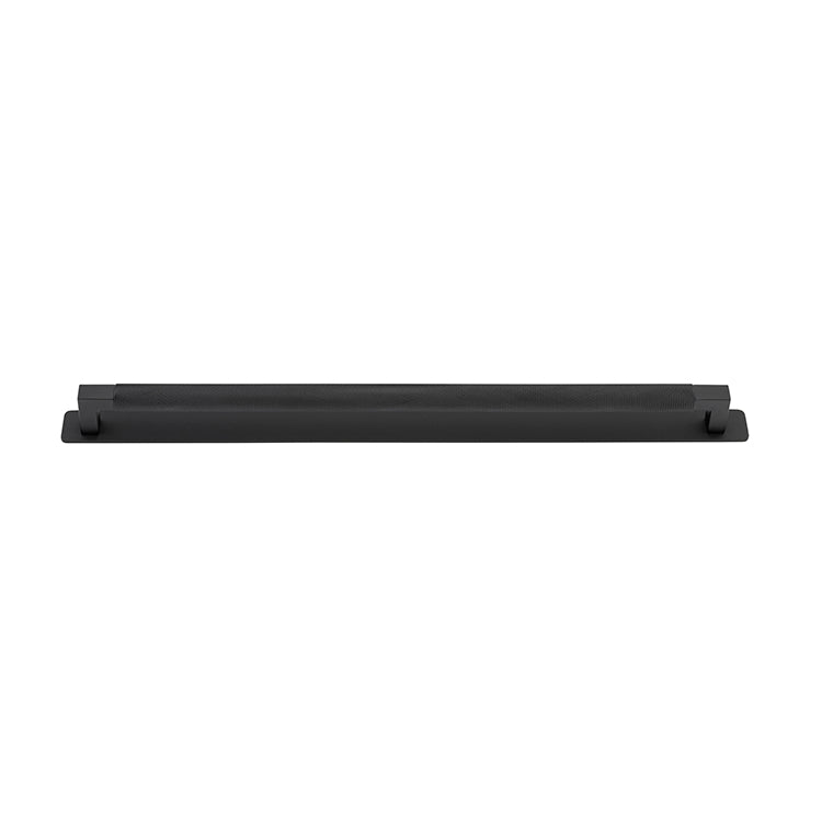 Iver Cabinet Pull Brunswick Matt Black With Backplate L495xW24xP47mm CTC450mm