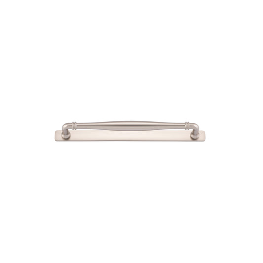 Iver Cabinet Pull Sarlat Satin Nickel With Backplate L301xW24xP51mm CTC256mm