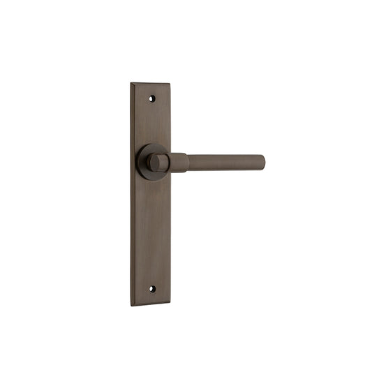 Iver Door Lever Helsinki Chamfered Latch Pair Signature Brass L137xP60mm BPH240xW50mm