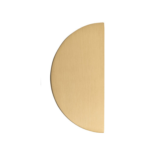 Iver Cupboard Pull Osaka Half Moon Brushed Brass H150mm CTC30mm