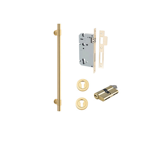 Iver Pull Handle Helsinki Brushed Gold PVD CTC450mm Key / Key Entrance Kit