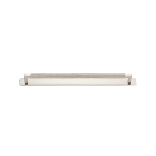 Iver Cabinet Pull Brunswick Satin Nickel With Backplate L365xW24xP43mm CTC320mm