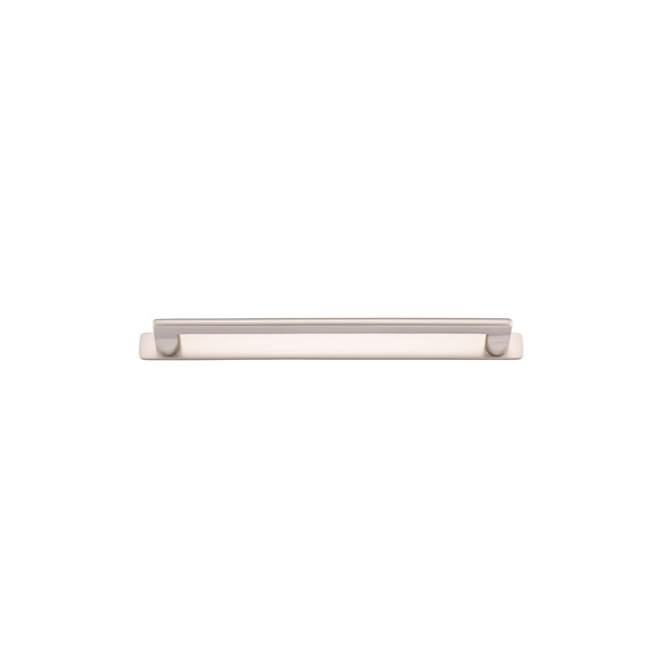 Iver Cabinet Pull Baltimore Satin Nickel With Backplate L301xW24xP39mm CTC256mm