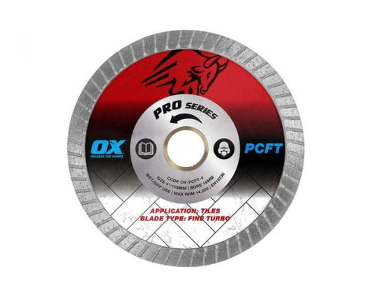 OX Pro 4” Fine Turbo Diamond Blade