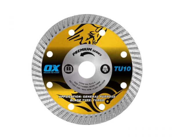 OX Premium Turbo Segmented Blade 105mm - Universal/Hard