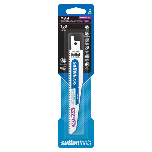 Sutton Reciprocation Blade 10TPI 150mm 2PK