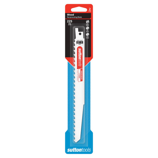 Sutton Reciprocating Blade 3TPI 225mm 2PK