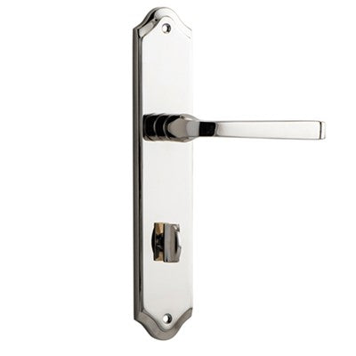 Iver Door Lever Annecy Shouldered Privacy Pair Polished Nickel CTC85mm L117xP65mm BPH250xW48mm