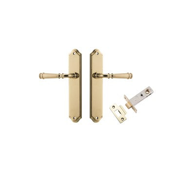 Iver Door Lever Verona Shouldered Polished Brass Passage Kit