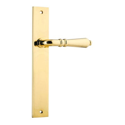 Iver Door Lever Sarlat Rectangular Latch Pair Polished Brass L111xP53mm BPH240xW38mm