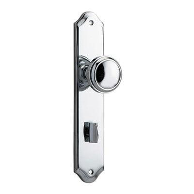 Iver Door Knob Paddington Shouldered Privacy Pair Polished Chrome CTC85mm D55xP63mm BPH250xW48mm