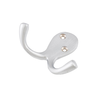 Tradco Robe Hook Double Satin Chrome H75xP30mm