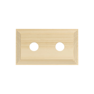 Tradco Switch Socket Block Classic Double Pine H90xL155mm