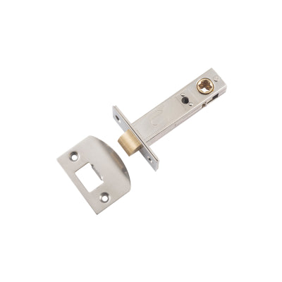 Tradco Tube Latch Split Cam Hard Sprung 'D' Striker Satin Nickel Backset 70mm