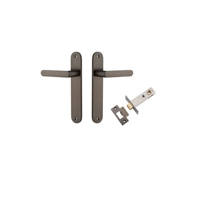 Iver Door Lever Osaka Oval Signature Brass Passage Kit