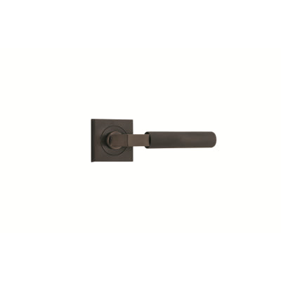 Iver Door Lever Berlin Rose Square Concealed Fix Pair Signature Brass L120xP60mm BPH52xW52mm