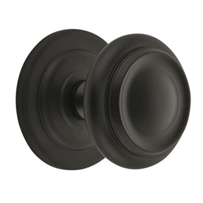 Iver Centre Door Knob Sarlat Matt Black D98xP99mm BP107mm