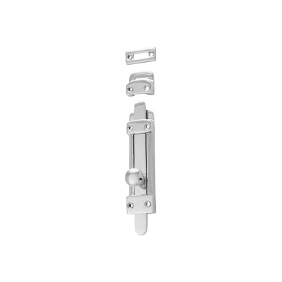 Tradco Tower Bolt Chrome Plated H118xW32mm