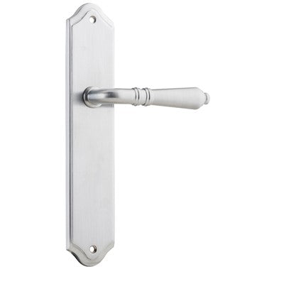 Iver Door Lever Sarlat Shouldered Latch Pair Brushed Chrome L111xP55mm BPH250xW48mm