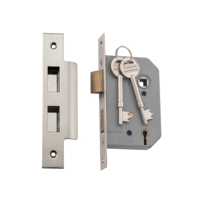 Tradco Mortice Lock 5 Lever Satin Nickel CTC57mm Backset 46mm