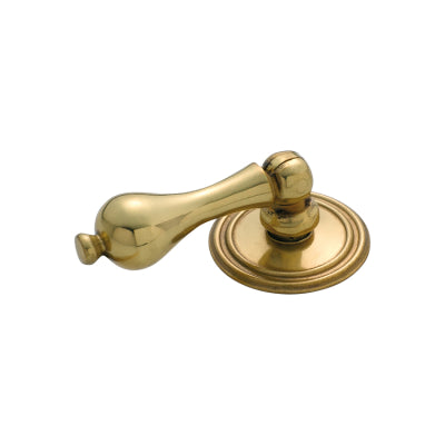 Tradco Cabinet Pull Handle Classic Teardrop Polished Brass BP32mm Drop 50mm