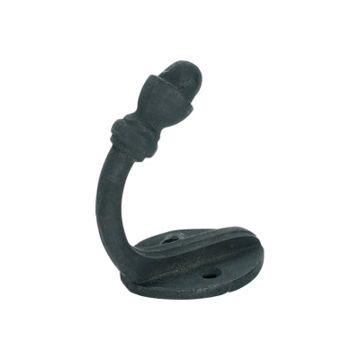 Tradco Robe Hook Acorn Iron Matt Black H45xP70mm