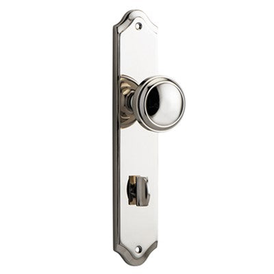 Iver Door Knob Paddington Shouldered Privacy Pair Polished Nickel CTC85mm D55xP63mm BPH250xW48mm