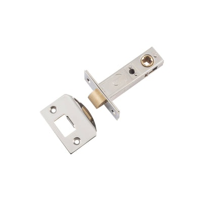 Tradco Tube Latch Split Cam 'D' Striker Polished Nickel Backset 60mm