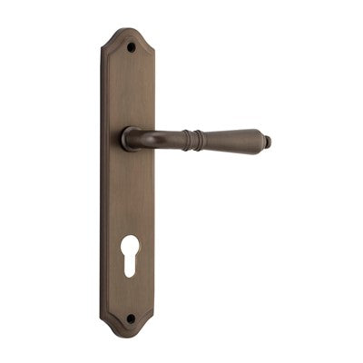 Iver Door Lever Sarlat Shouldered Euro Pair Signature Brass CTC85mm L111xP55mm BPH250xW48mm